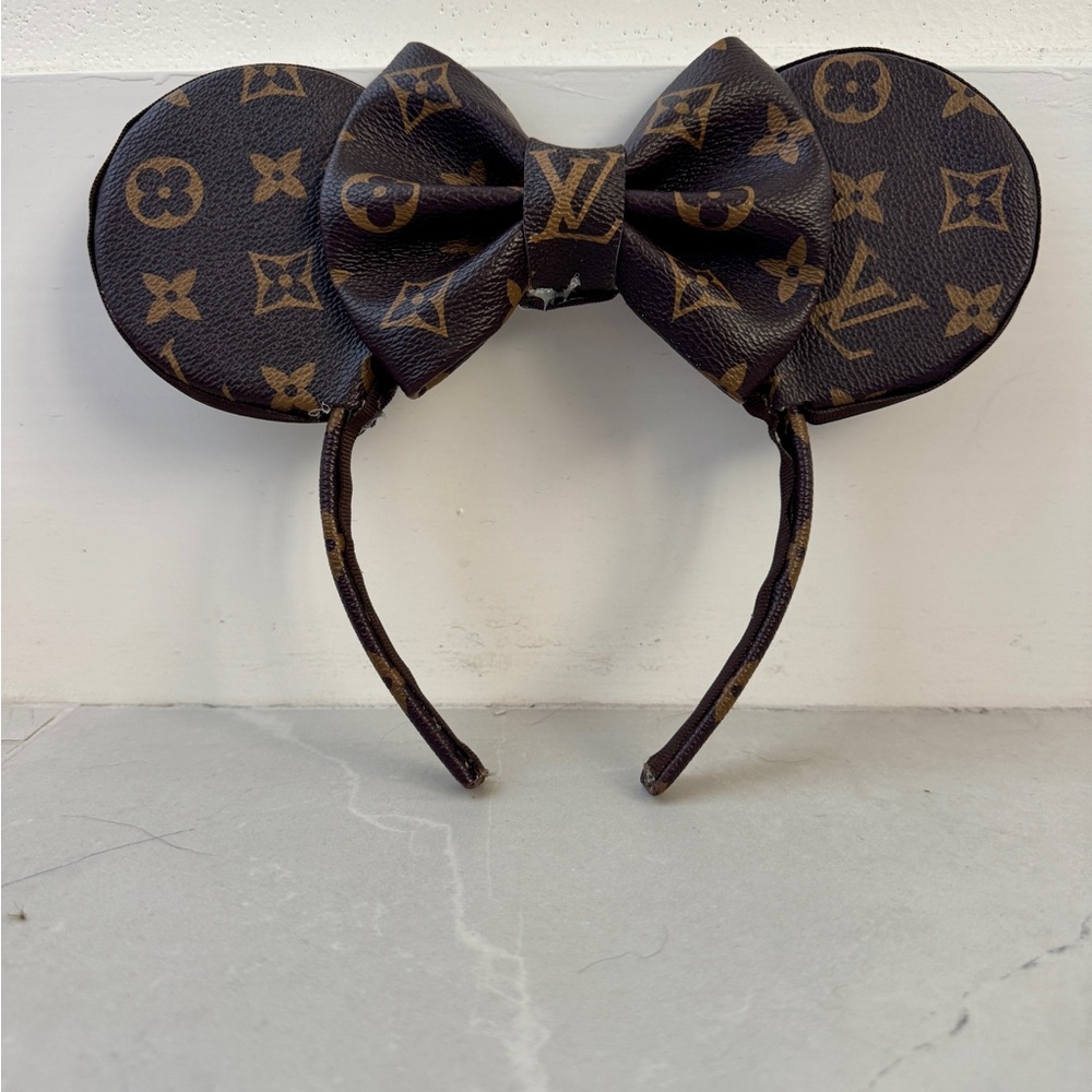 Louis Vuitton Brown Monogram Bow Headband